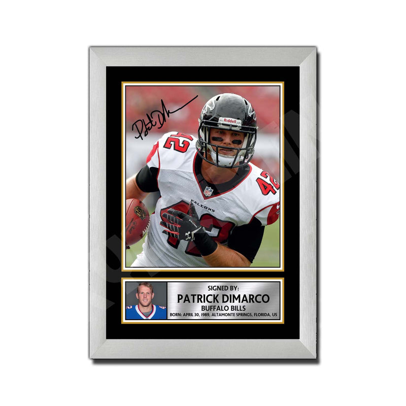 Patrick DiMarco 2 Limited Edition Football Signed Print - American Footballer