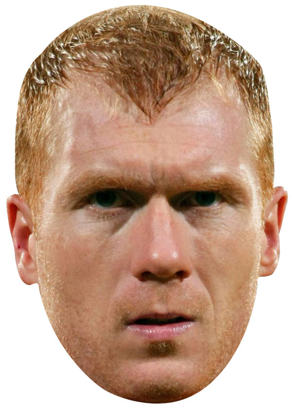 PAUL SCHOLES JB - Footballer Fancy Dress Cardboard Celebrity Party Face Mask