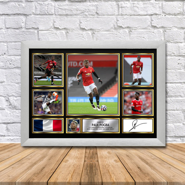 Paul Pogba Printed Signature Print – Reproduction Print
