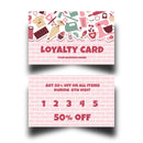 Personalised Bakers Shop Loyalty Cards 4