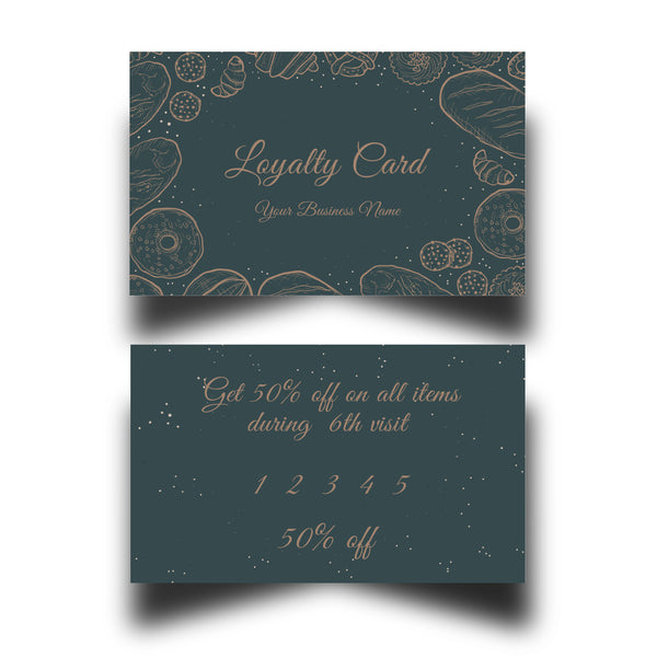 Personalised Bakers Shop Loyalty Cards 9