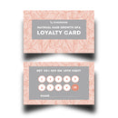 Personalised Floral Themed Loyalty Cards 3