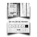 Personalised Marble Themed Loyalty Cards 9