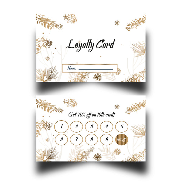 Personalised Salon Loyalty Cards 1