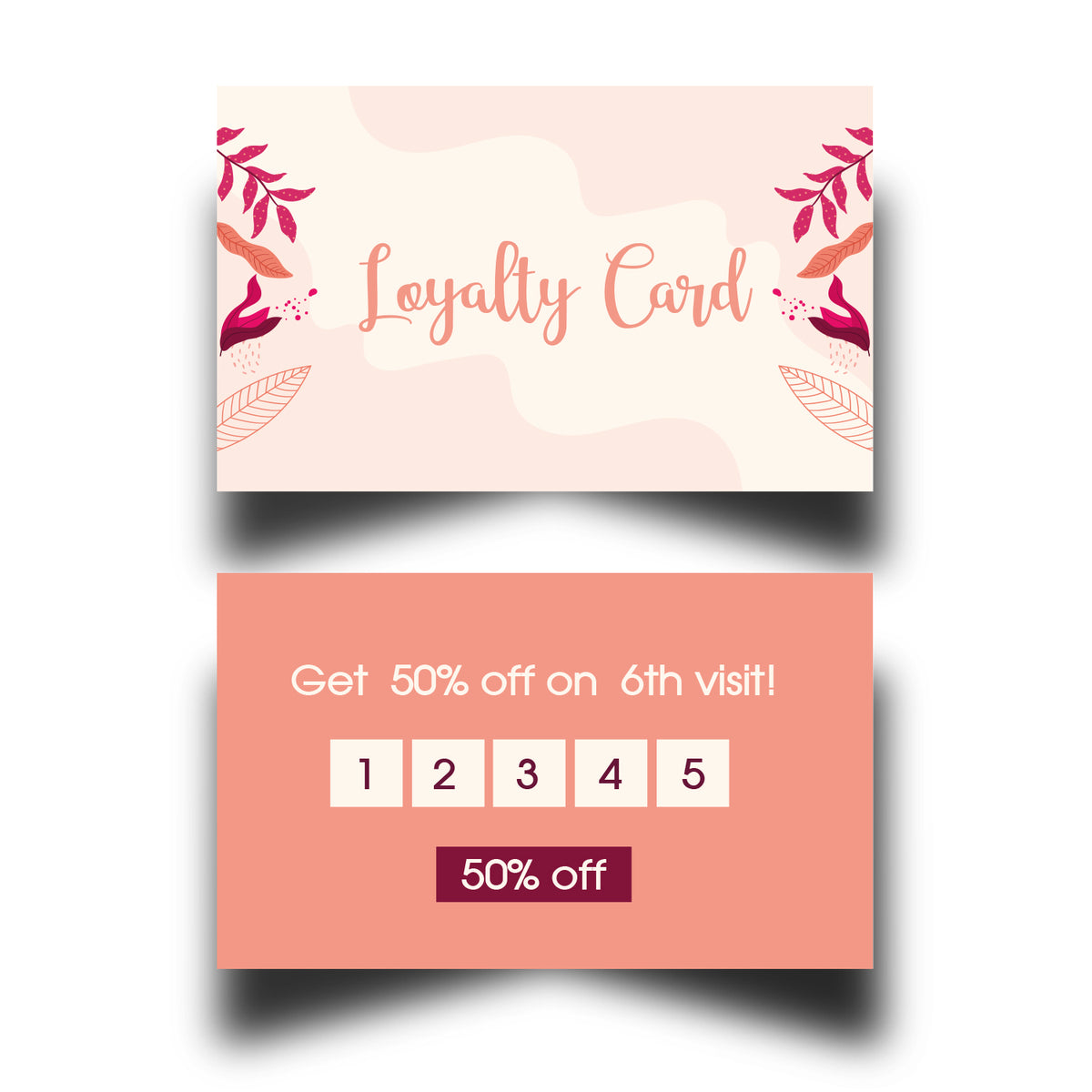 Personalised Salon Loyalty Cards 10