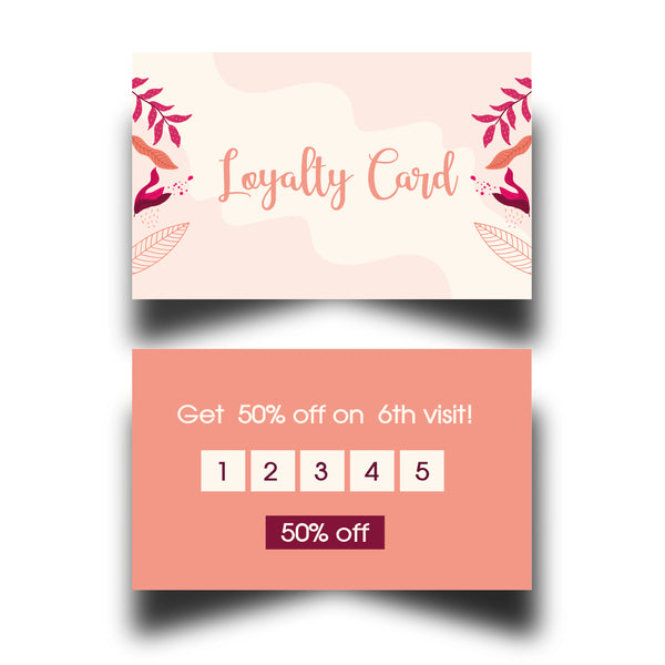 Personalised Salon Loyalty Cards 10