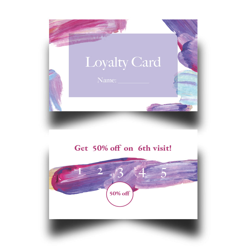 Personalised Salon Loyalty Cards 4