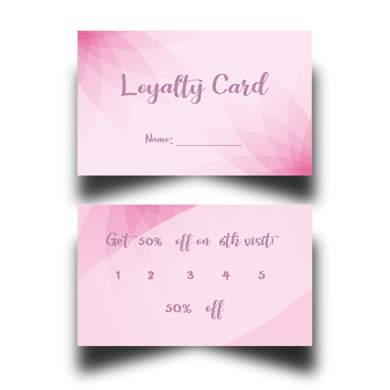 Personalised Salon Loyalty Cards 6