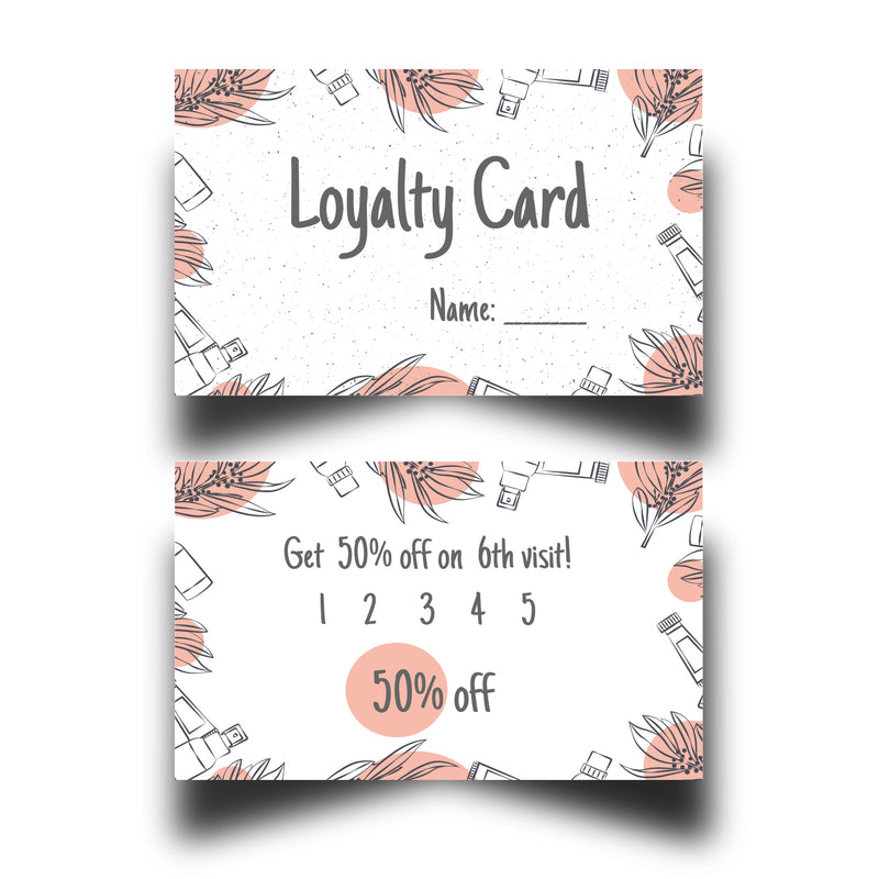 Personalised Salon Loyalty Cards 8