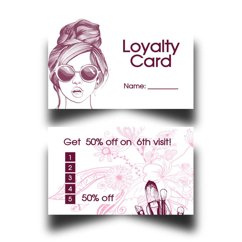 Personalised Salon Loyalty Cards 9
