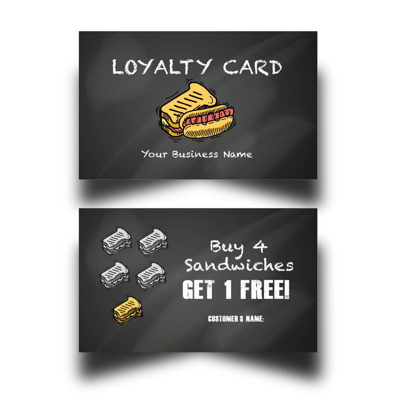 Personalised Sandwich Loyalty Cards 6