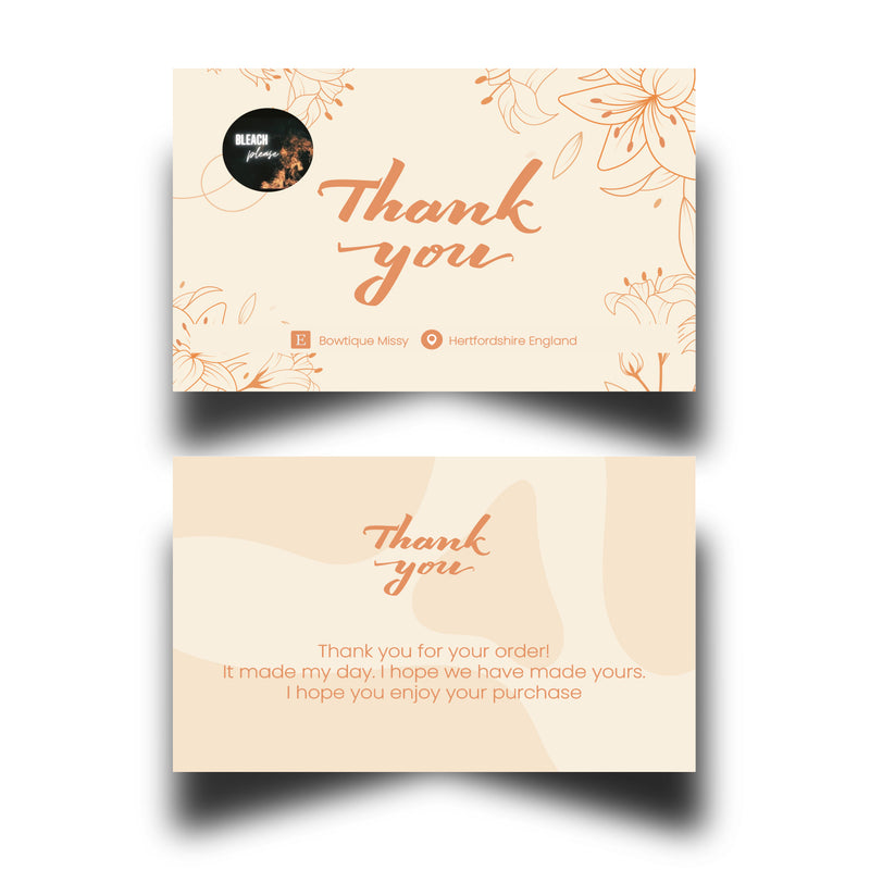 Personalised Business Thank You Cards 2