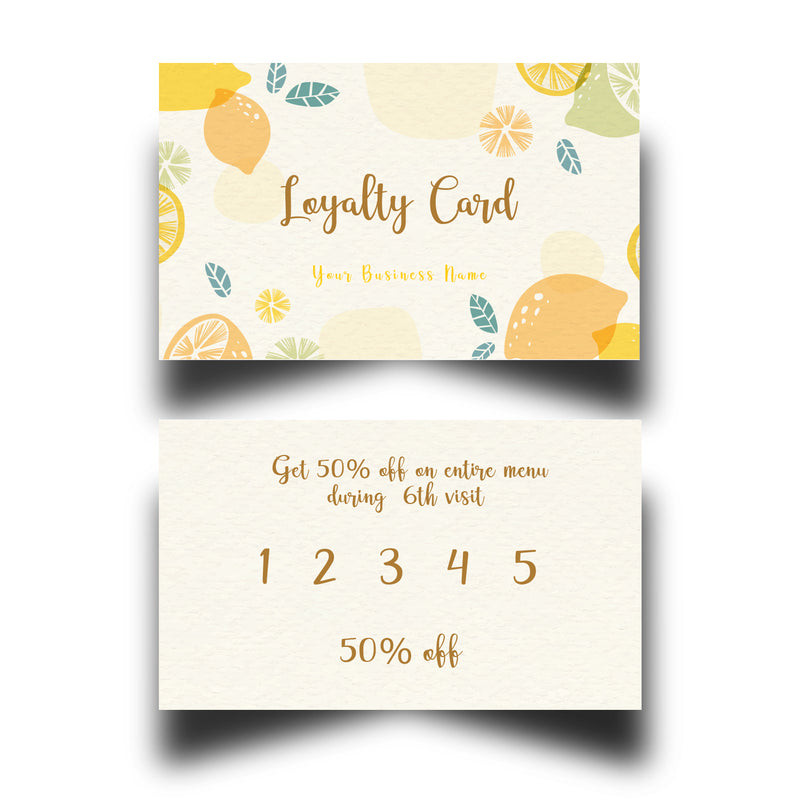 Personalised Cafe Loyalty Cards 10