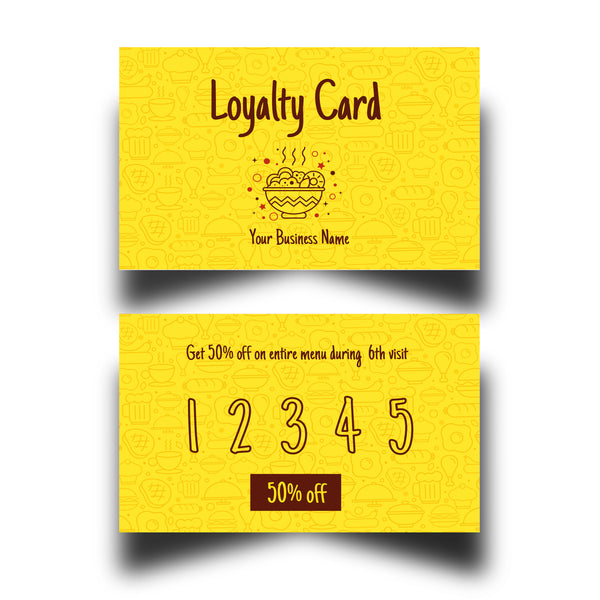 Personalised Cafe Loyalty Cards 3