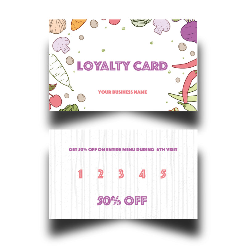 Personalised Cafe Loyalty Cards 4