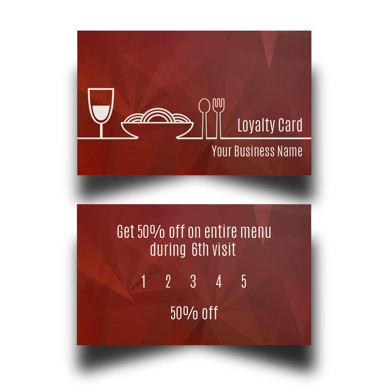 Personalised Cafe Loyalty Cards 7
