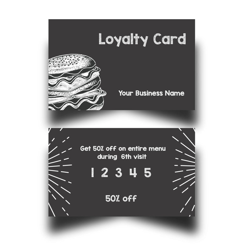 Personalised Cafe Loyalty Cards 9
