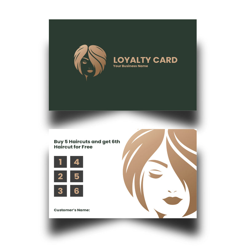Personalised Barber/Hairdresser Loyalty Cards 1