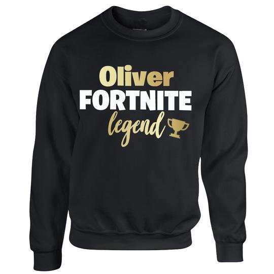 FORTNITE JUMPER - PERSONALISED Printed Kids Jumper – Fortnite Jumper - Personalised Printed Kids Jumper