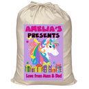 Personalised Unicorn Santa Sack XL - 103 Custom Name