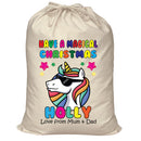 Personalised Unicorn Santa Sack XL - 106 Custom Name