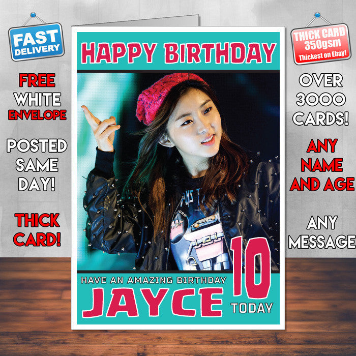 Personalised 4minute 1 Celebrity Inspired Style Birthday Card (SA)