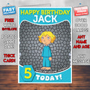 Personalised 64 Zoo Lane 1 Style Theme Personalised Kidshows Birthday Card (SA)