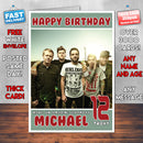 Personalised A Day To Remember 1 INSPIRED THEME Music Birthday Card (SA)