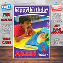 Personalised Abadas 6 Style Theme Personalised Kidshows Birthday Card (SA)
