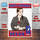 Personalised Adele Adkins 1 Celebrity Inspired Style Birthday Card (SA)