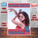 Personalised Aditi Rao 1 Bollywood Inspired Style Birthday Card (SA)