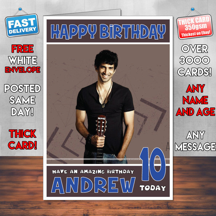 Personalised Aditya Roy Kapoor Bollywood Inspired Style Birthday Card (SA)
