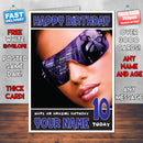 Personalised Adriana Lima 6 INSPIRED THEME Celebrity Birthday Card (SA)