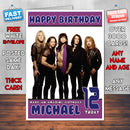 Personalised Aerosmith 2 INSPIRED THEME Music Birthday Card (SA)