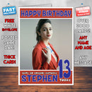Personalised Alia Bhatt 1 INSPIRED THEME Celebrity Birthday Card (SA)