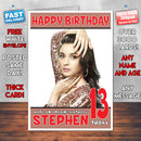 Personalised Alia Bhatt 3 INSPIRED THEME Celebrity Birthday Card (SA)