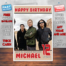 Personalised Alice In Chains INSPIRED THEME Music Birthday Card (SA)