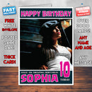 Personalised Alicia Key Celebrity Inspired Style Birthday Card (SA)