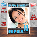 Personalised Alizee 2 Celebrity Inspired Style Birthday Card (SA)