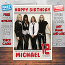 Personalised All Saints 1 INSPIRED THEME Music Birthday Card (SA)