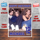 Personalised All Saints 2 INSPIRED THEME Music Birthday Card (SA)