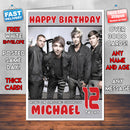 Personalised All Time Low 2 INSPIRED THEME Music Birthday Card (SA)