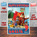Personalised Alvin And The Chipmunks 1 Style Inspired Cartoon Birthday Card (SA)