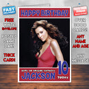 Personalised Alyssa Milano 1 INSPIRED THEME Celebrity Birthday Card (SA)