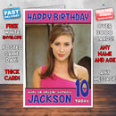 Personalised Alyssa Milano 3 INSPIRED THEME Celebrity Birthday Card (SA)
