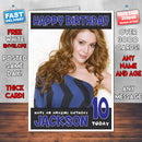 Personalised Alyssa Milano 4 INSPIRED THEME Celebrity Birthday Card (SA)