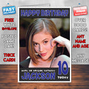 Personalised Alyssa Milano 5 INSPIRED THEME Celebrity Birthday Card (SA)