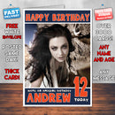 Personalised Amy Lee 3 Celebrity Inspired Style Birthday Card (SA)