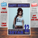 Personalised Amy Winehouse Celebrity Inspired Style Birthday Card (SA)
