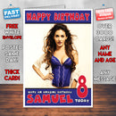 Personalised Amyra Dastur 1 Bollywood Inspired Style Birthday Card (SA)